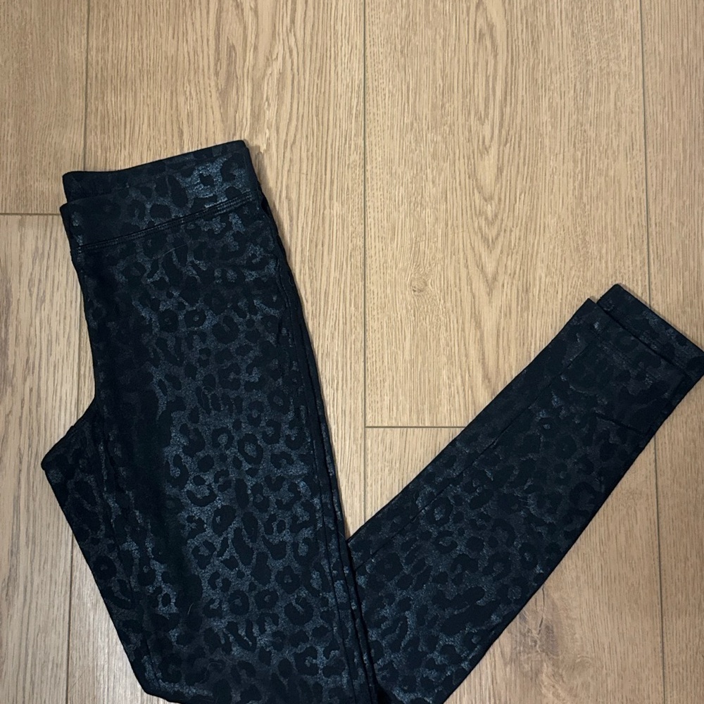 Black Leopard Print Women Leggings
